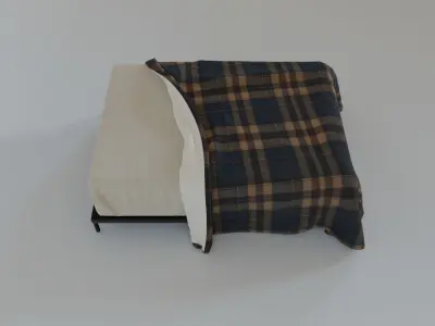 Unmade Bed Free 3D model