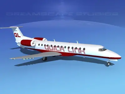 Embraer ERJ-135 Quicklink 3D model