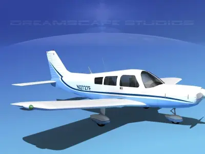 Piper PA-28-235 Cherokee  V07 3D model