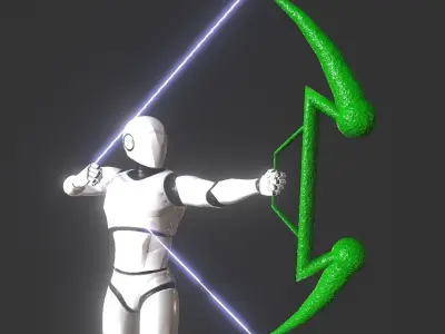 Strange bow Low-poly 3D model