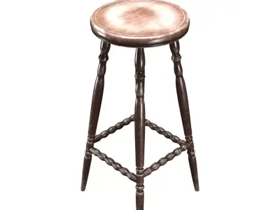 Old Bar Chair Free 3D model