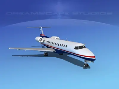 Embraer ERJ-135 Houston Express Air 3D model