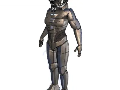 spaceman sci-fi soldier - sci-fi soldier 3D model