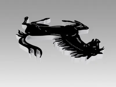 Ferrari horse logo 3D model