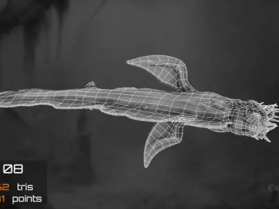 Fantasy Fish 08 - Aqua Life - Water Underwater Creature - 49 Low-poly 3D model