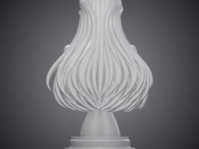 Cybernetic Pilot Girl Bust PM-280 3D print model