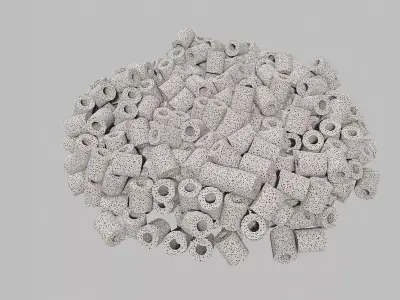 Biotubes pile of gravel 3D model