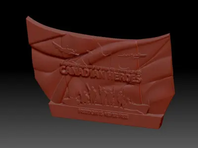 Canadian heroes 3D print model