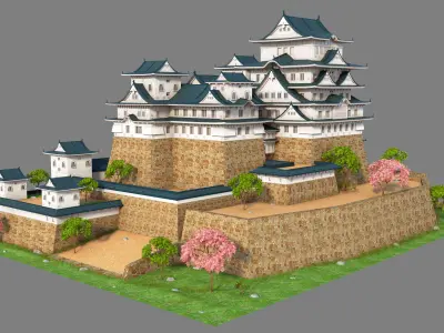 Himeji Castle 3D model