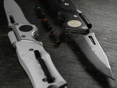 Mauser knife by UACK Low-poly 3D model