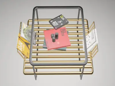 black coffee table Free 3D model