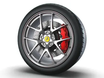Ferrari OEM F12 wheel 3D model