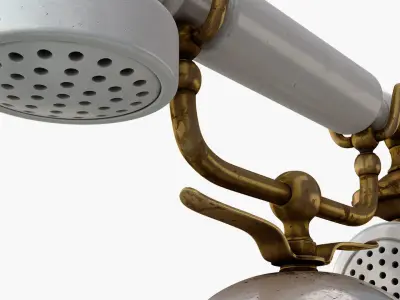 Rusty Old Rotary Phone 3D model