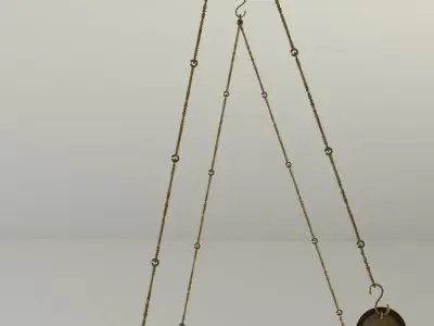 Unique Wooden Swing 3D model