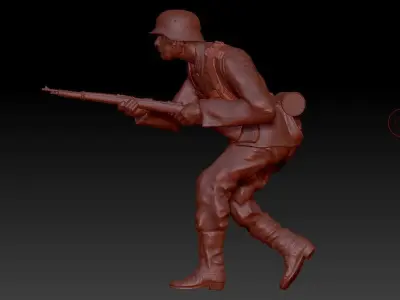German soldier 3D print model
