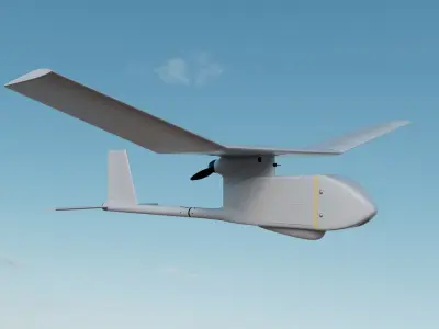 RQ-11 Big Crow US military drone small UAV portable drone 3D model