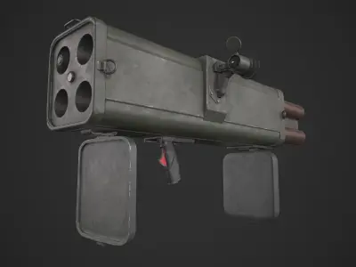 M202 Flash Low-poly 3D model