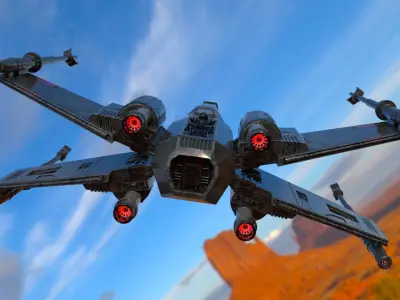 star wars t-65 Free 3D model