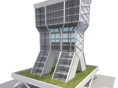 Commercial Building-018 Office Tower 3D model