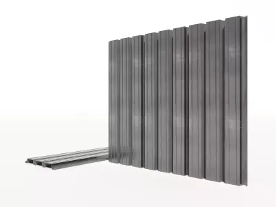 Corrugated galvanized sheets 8 Low-poly 3D model