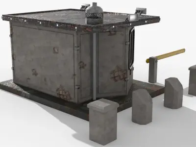 Guard booth 3D model