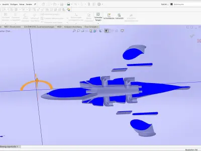 Basic RC Harrier Body 3D print model