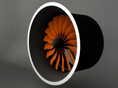 Air Ducted Turbine - Render and 3D printable compatible files 3D model