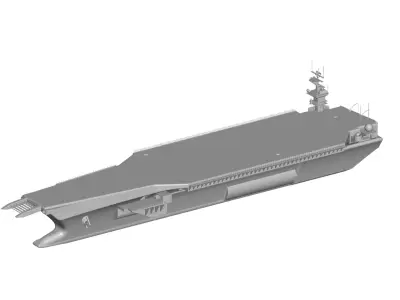 ship 4 aircraft carrier 3D model