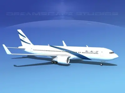 Boeing 767-300 El Al 3D model