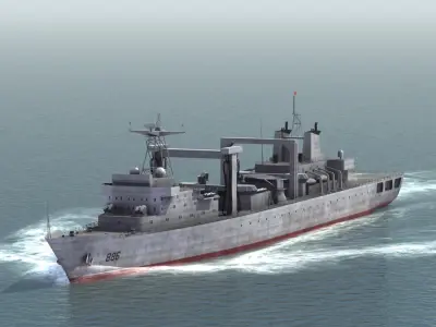 Type 903 Replenishment Ship 3D model