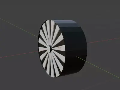 3D model of car wheel Free low-poly 3D model