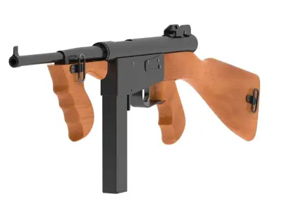 Ingram Model 6 Submachine gun 3D model
