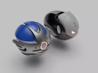Floating Droids 3D model