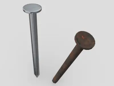 CC0 - Nail Free low-poly 3D model