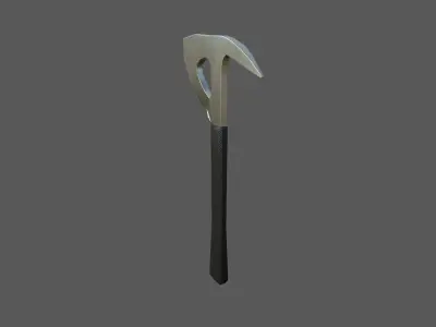Fire Axe - one handed Low-poly 3D model