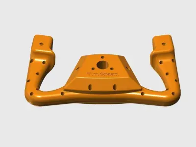 Editable Beechcraft Flight Simulator Yoke v2 3D print model