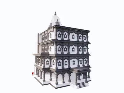 indian jodhpuri temple 3d modal 3D model