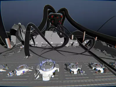 Creature Megapack 10 Rigged Creatures Plus Low-poly 3D model