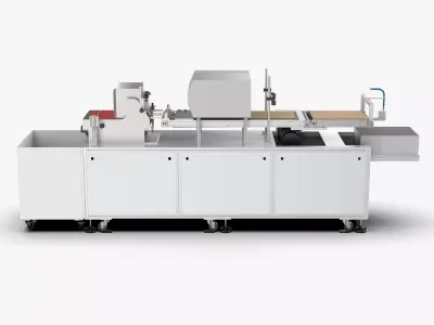 Automatic Carton QR Code Visual Inspection Assembly Line 3D model