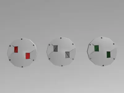 Airport Centerline Edge Stop Bar Lighting Free 3D model