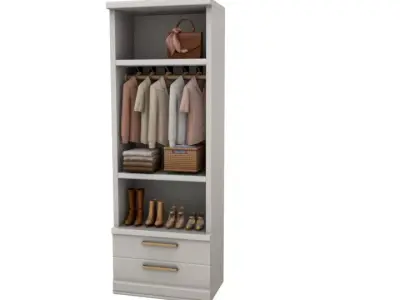 Closet  Wardrobe Low-poly 3D model