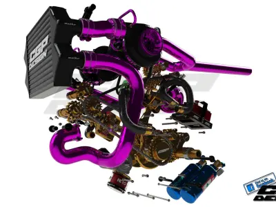 PINKI Enginedesigned by CGPdesign academy paX 3D model