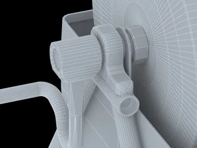 Industrial Era - Knife Grinder Low-poly 3D model