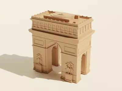 Arc de Triomphe 3D print model