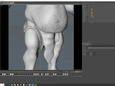 CAVE TROLL Low-poly 3D model