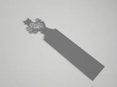 Halloween Cat Diorama with castle bat stars tree spooky vibes 3D print model