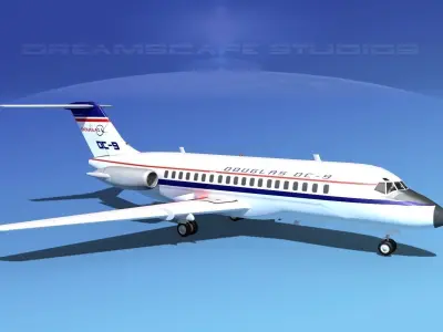 Douglas DC-9-20 Douglas Aircraft 3D model