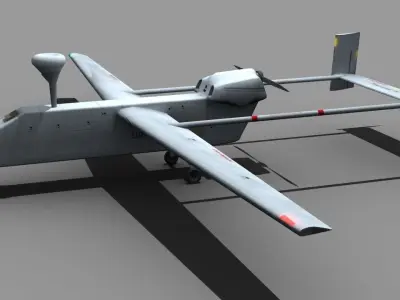 UAV IAI Searcher Low-poly 3D model