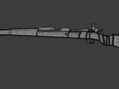 Kar-98 pubg Free low-poly 3D model