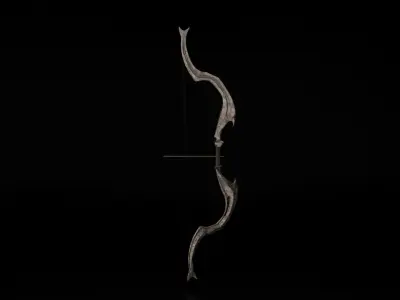 Old Bow and Arrow Free low-poly 3D model